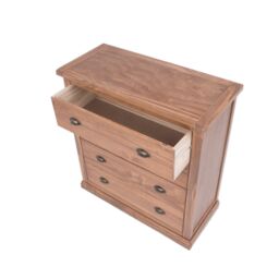 Cabinet Bits Tirolo 4 Drawer Chest of Drawers Brass Cup Handle in Brown - thumbnail 4