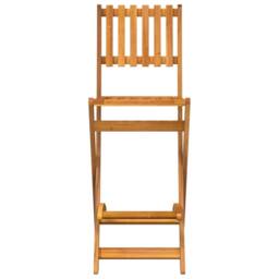 Berkfield Home 3 Piece Outdoor Bar Set Solid Wood Acacia in Brown - thumbnail 6