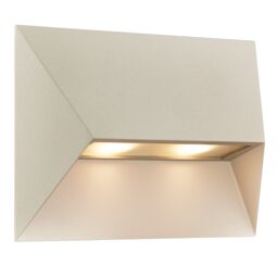 Nordlux Modern Outdoor Wall Light Sand Aluminium GU10 Weatherproof - Mains Powered, IP54 in Beige - thumbnail 1