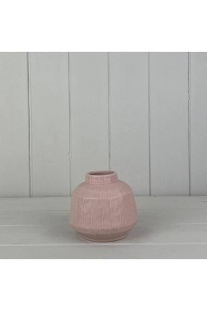 KDMD Glossy Glazed Pastel Pink Vase - image 1