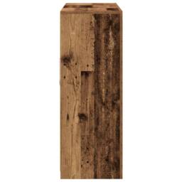 Berkfield Home Sideboard with LED Lights Old Wood 142.5x37x100 cm Engineered Wood in Brown - thumbnail 7