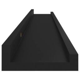 Berkfield Home Decorative Wall Shelves 4 pcs Black 80x9x3 cm - Size: 80 x 9 x 3 cm - thumbnail 8