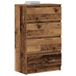 Berkfield Home Sideboard Old Wood 60x35x98.5 cm Engineered Wood in Brown - thumbnail 4