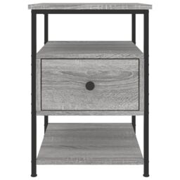 Berkfield Home Bedside Cabinet Grey Sonoma 40x42x56 cm Engineered Wood - Size: 40 x 42 x 56 cm - thumbnail 6