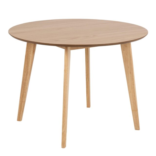 Furniture To Go Roxby Round Dining Table in Oak 105x76cm in Light Oak - Size: 105x76 cm - image 1