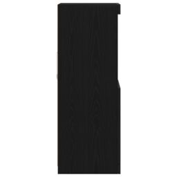 Berkfield Home Sideboard with LED Lights Black Oak 41x37x100 cm - Size: 41 x 37 x 100 cm - thumbnail 7
