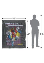 Hasbro Transformers Starscream Silky Touch Super Soft Throw Blanket 152x127cm in White - Size: 152x127 cm - thumbnail 5