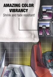 Hasbro Transformers Starscream Silky Touch Super Soft Throw Blanket 152x127cm in White - Size: 152x127 cm - thumbnail 4