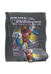 Hasbro Transformers Starscream Silky Touch Super Soft Throw Blanket 152x127cm in White - Size: 152x127 cm - thumbnail 2
