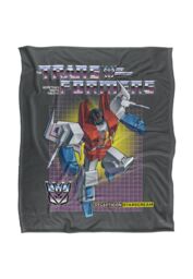 Hasbro Transformers Starscream Silky Touch Super Soft Throw Blanket 152x127cm in White - Size: 152x127 cm - thumbnail 1