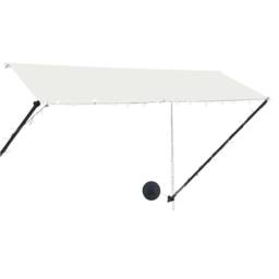 Berkfield Home Retractable Awning with LED 300x150 cm Cream - thumbnail 3