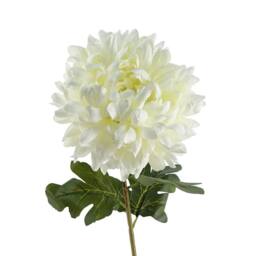 Leaf Pack of 6 x 75cm Artificial Extra Reflex Chrysanthemum White - Size: 6 x 75 cm - thumbnail 3