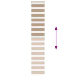 Berkfield Home Elegant Zebra Blind Sand Brown 50x200 cm Fabric Width 45.9 cm Pol - thumbnail 5