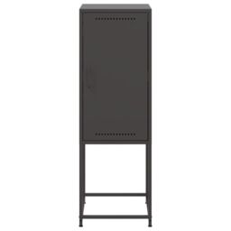 Berkfield Home Highboard Black 36x39x107 cm Steel - Size: 36 x 39 x 107 cm - thumbnail 6