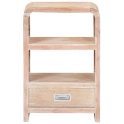 Berkfield Home Bedside Table 40x30x60 cm Solid Acacia Wood in Brown - Size: 40 x 30 x 60 cm - thumbnail 3