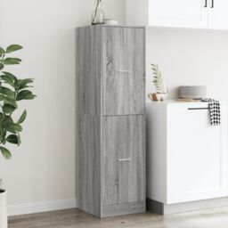 Berkfield Home Apothecary Cabinet¬†Grey Sonoma 40x41x144.5 cm Engineered Wood in Grey - thumbnail 4