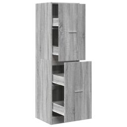 Berkfield Home Apothecary Cabinet¬†Grey Sonoma 40x41x144.5 cm Engineered Wood in Grey - thumbnail 2