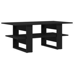 Berkfield Home Coffee Table Black Oak 102x55x42 cm Engineered Wood - Size: 102 x 55 x 42 cm - thumbnail 2