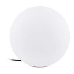 Loops IP65 Outdoor Garden Ball Light White Plastic 1 x 40W E27 Bulb 300mm Globe