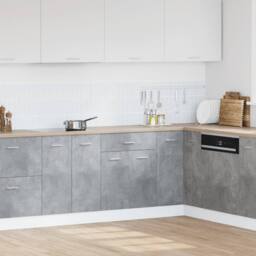 Berkfield Home Drawer Bottom Cabinet Lyon Concrete Grey 60x46x81.5 cm Engineered Wood - thumbnail 3