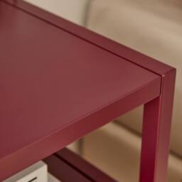 FurnitureboxUK Lykke Metal Storage Bedside Table in Purple - thumbnail 6