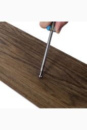 Living and Home 36Pcs PVC Wooden Self-adhesive Laminate Flooring Planks in Dark Brown - thumbnail 5