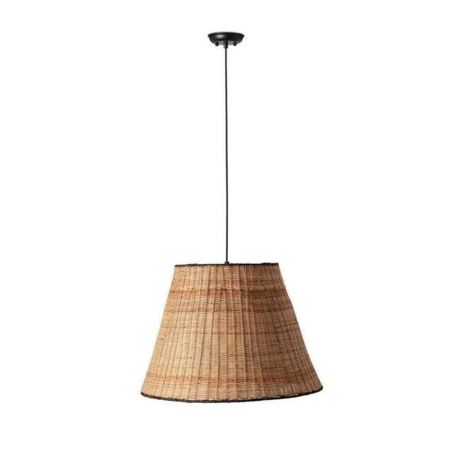 Netlighting Sumba Black Rattan Dome Pendant Lamp 3000K - image 1