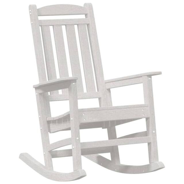 Berkfield Home Garden Rocking Chair White 70x92x108 cm HDPE - Size: 70 x 92 x 108 cm - image 1