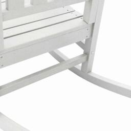 Berkfield Home Garden Rocking Chair White 70x92x108 cm HDPE - Size: 70 x 92 x 108 cm - thumbnail 7