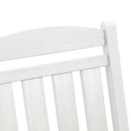 Berkfield Home Garden Rocking Chair White 70x92x108 cm HDPE - Size: 70 x 92 x 108 cm - thumbnail 9