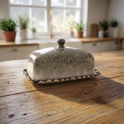 Garden Greatness Reactive Glaze Butter Dish - Size: 1 Pack - thumbnail 2