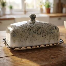 Garden Greatness Reactive Glaze Butter Dish - Size: 1 Pack - thumbnail 1