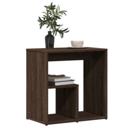 Berkfield Home Side Tables 2 pcs Brown Oak 50x30x50 cm Engineered Wood - Size: 50 x 30 x 50 cm - thumbnail 4