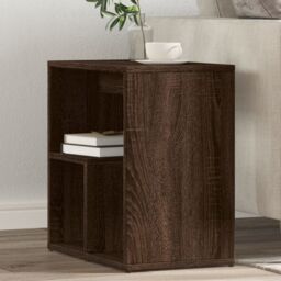 Berkfield Home Side Tables 2 pcs Brown Oak 50x30x50 cm Engineered Wood - Size: 50 x 30 x 50 cm - thumbnail 1