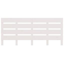 Berkfield Home Headboard White 180x3x80 cm Solid Wood Pine - Size: 180 x 3 x 80 cm - thumbnail 4