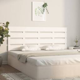 Berkfield Home Headboard White 180x3x80 cm Solid Wood Pine - Size: 180 x 3 x 80 cm - thumbnail 1