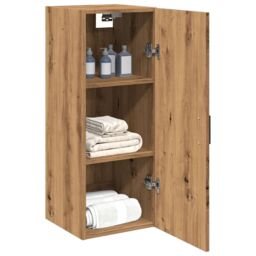 Berkfield Home Wall Mounted Cabinet Artisian Oak 34.5x34x90 cm Engineered Wood in Brown - thumbnail 3