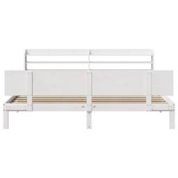 Berkfield Home Bed Frame with Headboard without Mattress White 180x200 cm Super King - thumbnail 4