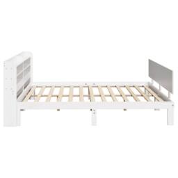 Berkfield Home Bed Frame with Headboard without Mattress White 180x200 cm Super King - thumbnail 5
