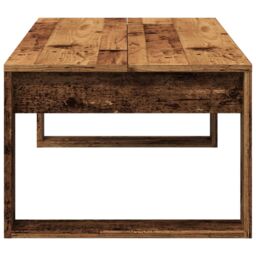 Berkfield Home Coffee Table Old Wood 102x50x35 cm Engineered Wood in Brown - Size: 102 x 50 x 35 cm - thumbnail 5