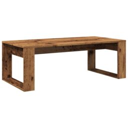 Berkfield Home Coffee Table Old Wood 102x50x35 cm Engineered Wood in Brown - Size: 102 x 50 x 35 cm - thumbnail 2