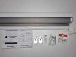 Furnished Day & Night Roller Blind Zebra Striped Window Blinds in White - Size: 55 cm width x 210 cm drop - thumbnail 3