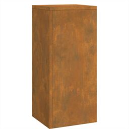 Berkfield Home Outdoor Plant Stands Pillar 3 pcs Weathering Steel in Black - thumbnail 5