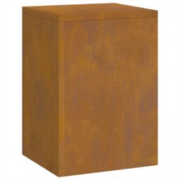 Berkfield Home Outdoor Plant Stands Pillar 3 pcs Weathering Steel in Black - thumbnail 2