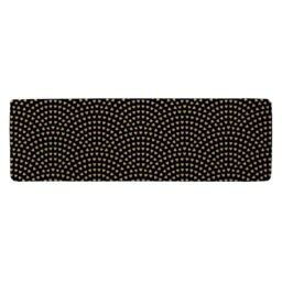 Benjamin Tate Design Geometric Glitter Love Hearts Runner Rug in Natural - Size: 67 cm x 230 cm - thumbnail 1