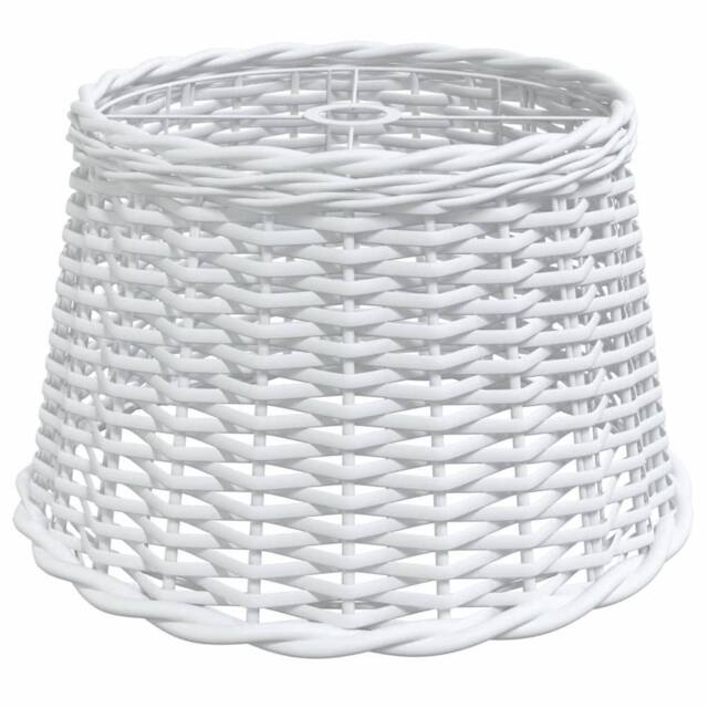 Berkfield Home Ceiling Lamp Shade White √ò45x28 cm Wicker - Size: 45x28 cm - image 1