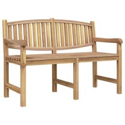 Berkfield Home Beautiful Garden Bench 149.5x60x90 cm Solid Teak Wood in Brown - thumbnail 3