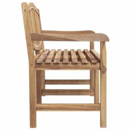 Berkfield Home Beautiful Garden Bench 149.5x60x90 cm Solid Teak Wood in Brown - thumbnail 4