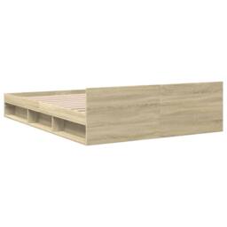 Berkfield Home Bed Frame with Drawers without Mattress Sonoma Oak 160x200 cm in Light Brown - thumbnail 6