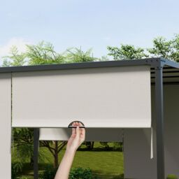 VonHaus 3x3m Sliding Roof Pergola in Dark Grey - thumbnail 7